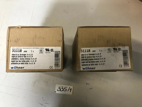 2 St?ck W¡±hner Halter f?r Sciherungen 14 x 51 3P 31118