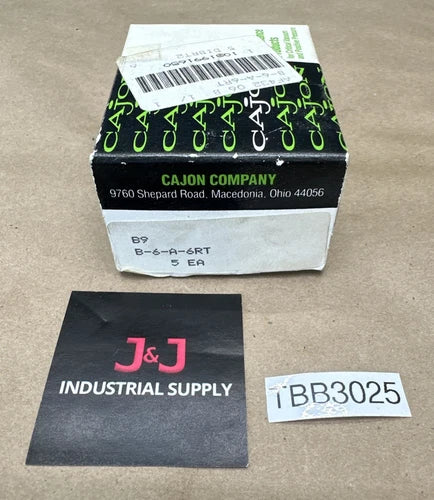 (5) Cajon / Swagelok Brass Adapter, 5/8" FNPT x 5/8" Male ISO Tapered B-6-A-6RT