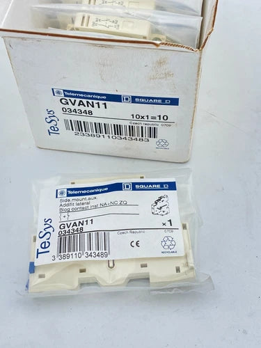 10 件 x Telemecanique 辅助触点块。GVAD1010