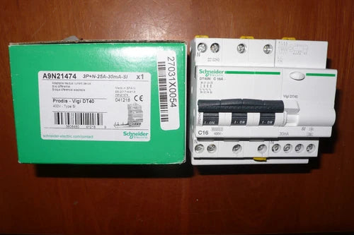 DISJONCTEUR DIFERENTIEL 4POLE 16A 30mA SI, COURBE C SCHNEIDER ELECTRIC 16AMPERE
