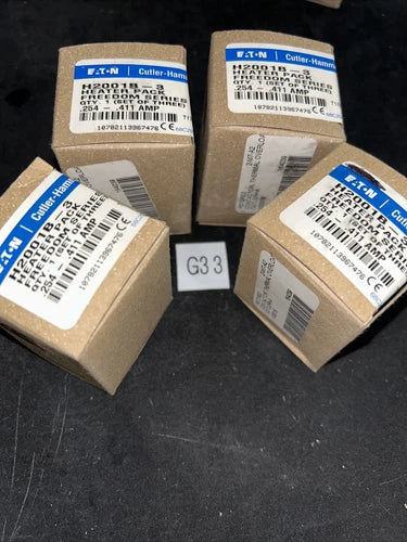 (4) New in Box! EATON CUTLER HAMMER H2001B-3 Heater Pack H2001B-3 Fast Shipping!