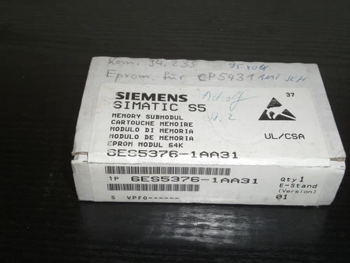 Siemens Simatic S5 Eprom Modul 64K   6ES5376-1AA31  OVP
