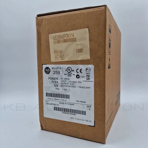 25B-A8P0N114 PowerFlex 525 AC Antrieb, monofásico 200-240VAC, 8A até 1,5kW (2PS)