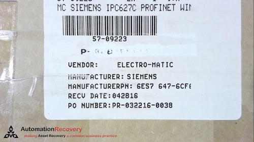 SIEMENS 6ES7-647-6CF8 INDUSTRIAL POWER SUPPLY, NEW #276503