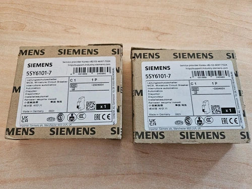 Siemens 5SY6101-7 (2 Pieces) NEW