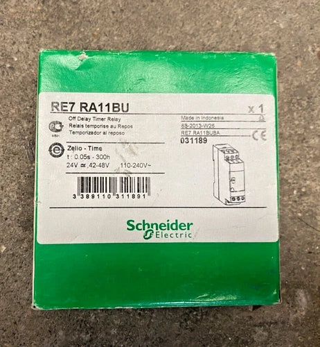 NEW SCHNEIDER ELECTRIC RE7RA11BU ZELIO OFF DELAY TIMER RELAY