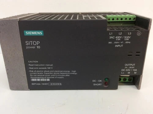 6EP14341SH01 - SIEMENS - 6EP1434-1SH01 Power supply 10A REFURBISHED