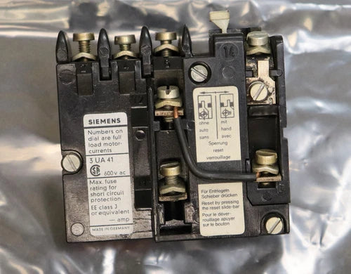 SIEMENS ?berlastrelais 3UA4101-0E Einstellbereich 0,5-0,8A gebraucht