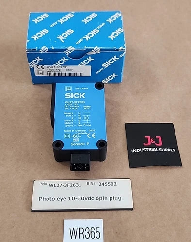 *BRAND NEW* Sick WL27-3F2631 Photo Eye 10-30Vdc 6-Pin Pug 1027772 + Warranty!