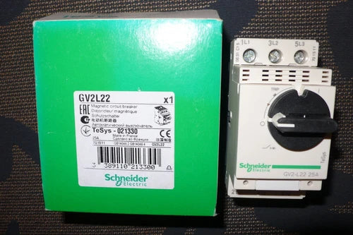 DISJONCTEUR MOTEUR TRIPHASE MONO 25A SCHNEIDER ELECTRIC GV2L22 d¨¦clencheur magn¨¦