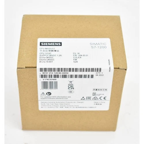 New Siemens 6ES7212-1AE40-0XB0 6ES72121AE400XB0 SIMATIC S7-1200 CPU 1212C