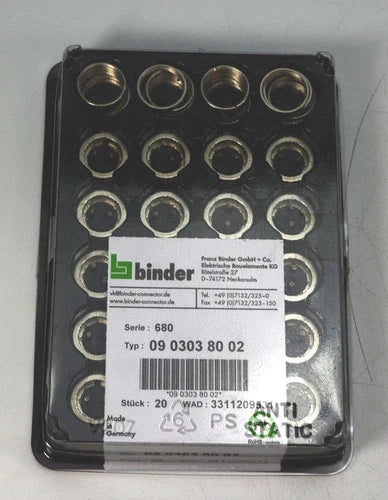 20 Flanschstecker BINDER Série 680 2pol/M | ? 20mm | Digite 09 0303 80 02