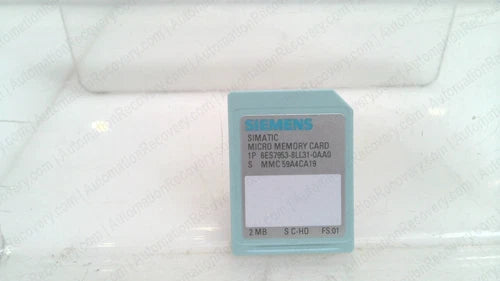 SIEMENS 6ES7953-8LL31-0AA0, SIMATIC MICRO MEMORY CARD, 2 MB, NEW* #333158