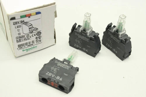 3x SCHNEIDER ELECTRIC ZBVB4 ?22 24V vermelho LED Módulo 3389110089639 OVP