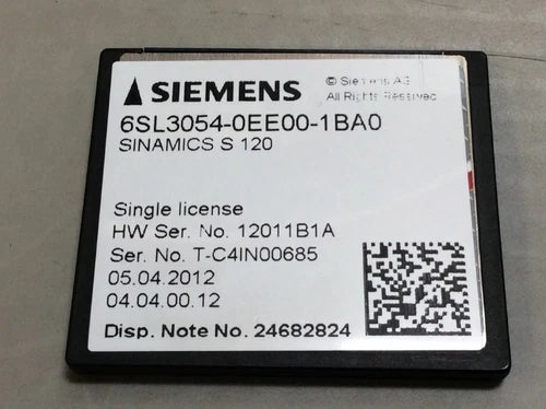 6SL30540EE001BA0 - SIEMENS - 6SL3054-0EE00-1BA0 Flash Card REFURBISHED