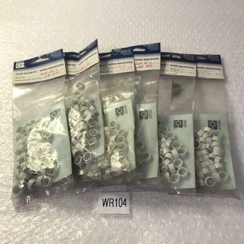 *Brady SCN-36-2 (Lot Of 6) Clip-Sleeve Wire  Markers Pack Of 50#