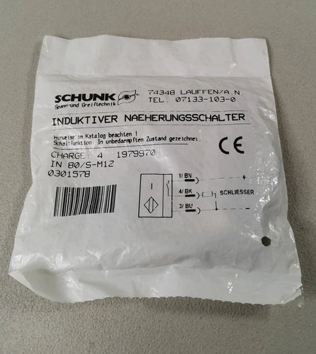 Schunk IN 80/S-M12 0301578 NEU OVP
