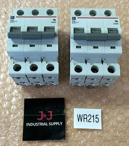 (2) NEW- Cutler-Hammer C32  WMS3C32 Circuit Breaker 3P 32A 240/480V || FAST SHIP
