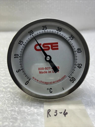 **New?Chicago Stainless Equipment 800-927-8575 CSE Metal Thermometer #