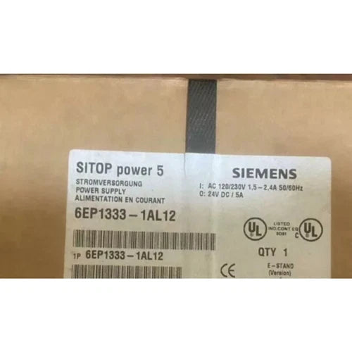 New Siemens 6EP1333-1AL12 SITOP Power 5 A Stabilized Power Supply 6EP1 333-1AL12