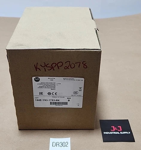 *BRAND NEW* Allen-Bradley 194E-Y63-1753-6N Switch Disconnector 3Pole + Warranty!