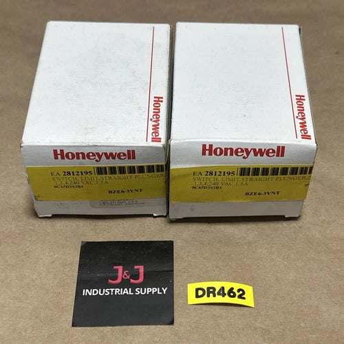 (2) NEW IN BOX- Honeywell Microswitch BZE6-3YNT Limit Switch Straight Plunger