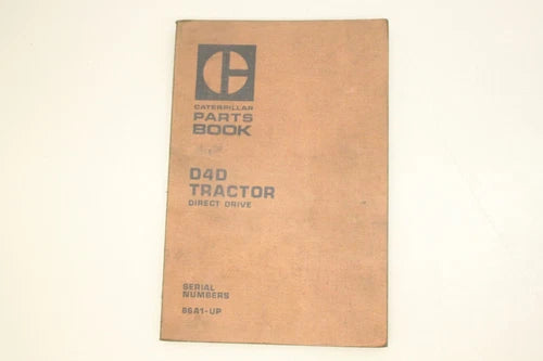 1973 Catepillar Cat Parts Book D4D Tractor Parts List UEH0006S