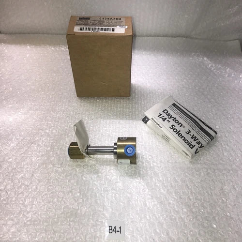 ** NEW DAYTON SOLENOID VALVE 4A703 3-WAY 1/4¡± BRASS FAST SHIPPING &WARRANTY#