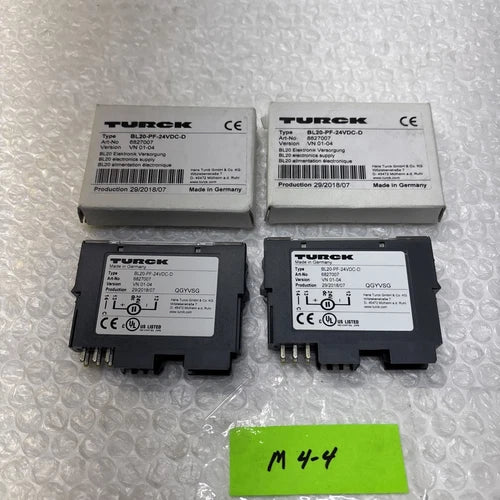 **TURCK BL20-PF-24VDC-D 6827007 24VDC (LOT OF 2) FAST SHIPPING &WARRANTY#
