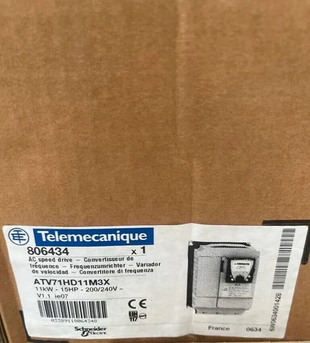 Telemecanique Schneider ATV71HD11M3X, AC speed drive 11kW - 15HP - 200/240V