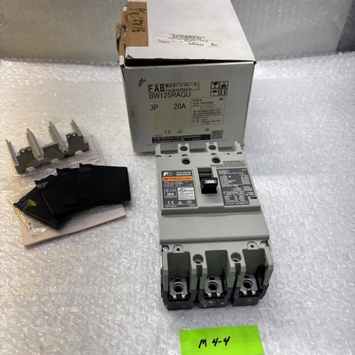 **New  Fuji Electric BW125RAGU-3P020 125A Auto Circuit Breaker  20 A  3 Pole #