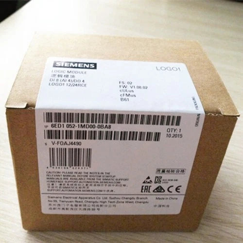 New Siemens 6ED1052-1MD00-0BA8 6ED10521MD000BA8 LOGO 12/24RCE logic module