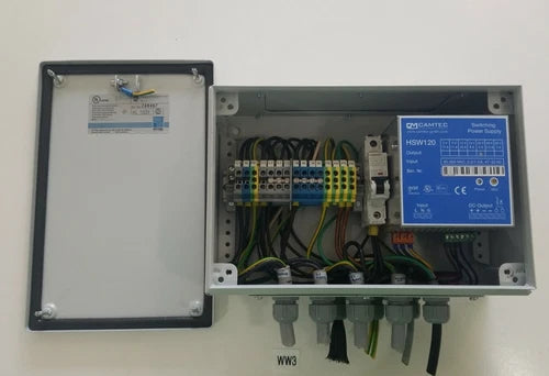 *PREOWNED* RITTAL TERMINAL BOX KL1531 + CAMTEC HSW120 POWER SUPPLY & SIEMENS