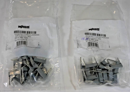 43 St¨¹ck Wago Schachtelbr¨¹cker | de 1 a 6 | Isolado | Grau | 780-456 | OVP