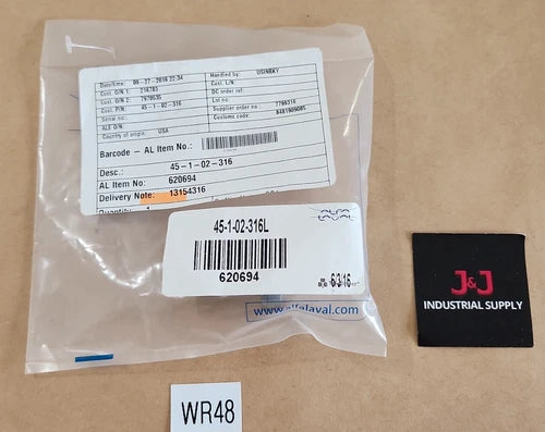 *BRAND NEW SEALED* Alfa Laval 45-1-02-316L Tri Clover Valve Stem + Warranty!