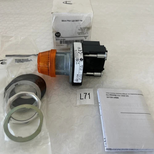 (1) Allen Bradley 800T-P16A  Amber Pilot Light Series U NIB Fast Shipping!