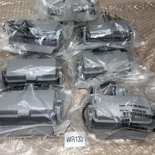 (7) Harting Han 16B-HBM-SL-C Hood Connectors New In Individual Sealed Bags