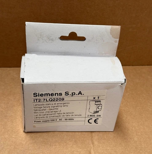 Siemens - IT2:7LQ2209 - Static Emergency Lamp Module, 2 Modules, DIN Rail