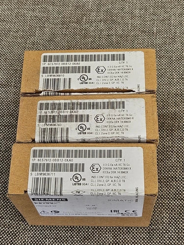 Siemens 6ES7972-0BB12-0XA0 NEW (3 Pack)