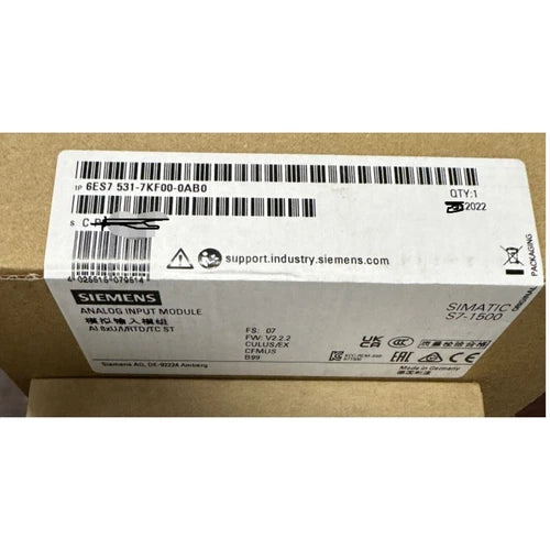 New Siemens 6ES7531-7KF00-0AB0 S7-1500 Analog Input Module 6ES7 531-7KF00-0AB0