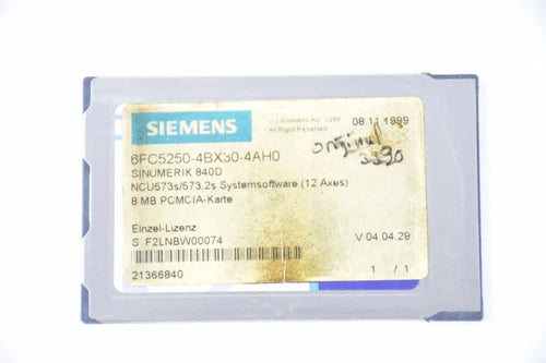 Siemens Sinumerik 840D NCU573 6FC5250-4BX30-4AH0 ( 6FC5 250-4BX30-4AH0 )