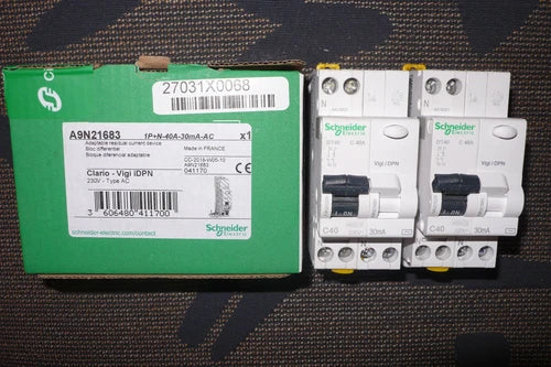 DISJONCTEUR DIFFERENTIEL 40A 30mA COURBE C，A9N21683 SCHNEIDER ELECTRIC 40A