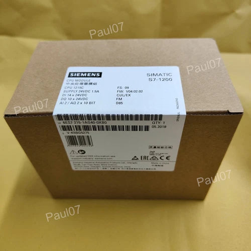New Siemens 6ES7215-1AG40-0XB0 6ES7 215-1AG40-0XB0 SIMATIC S7-1200 CPU 1215C