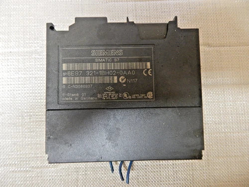 SIEMENS SIMATIC S7 6ES7321-1BH02-0AA0 Digital Input Used E-Stand 01