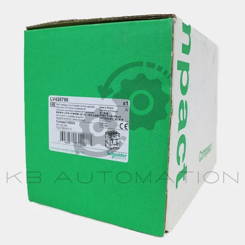 Schneider LV426796 ComPact NSXm earth leakage circuit breaker - 50A - Icu 70kA