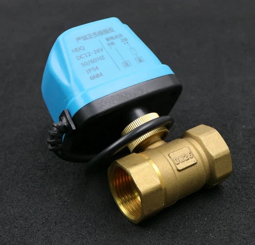 2 Wege-Kugelhahn elektrisch Model HDQ 12-24VDC 50/60Hz IP54 6Nm DN25 PN16 1''