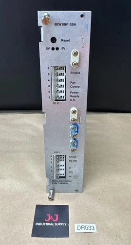 PREOWNED- Siemens 6EW1861-3BA Sinumerik 800 Power Supply 230Vac || WARRANTY ????