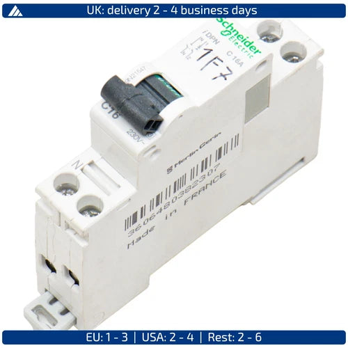 SCHNEIDER I DPN-C16A，断路器，I DPN-C16A，IDPNC16A，不适用于...
