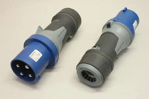 2x Mennekes PowerTOP Xtra 13105 63A 4p 9h 230V Plug Coupler 13105