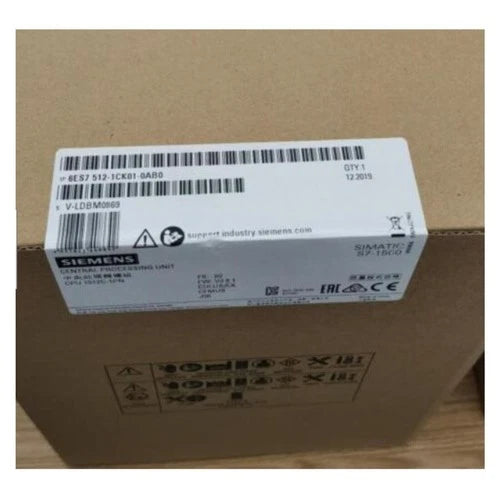 New Siemens 6ES7512-1CK01-0AB0 6ES75121CK010AB0 S7-1500 Compact CPU 1512C-1 PN